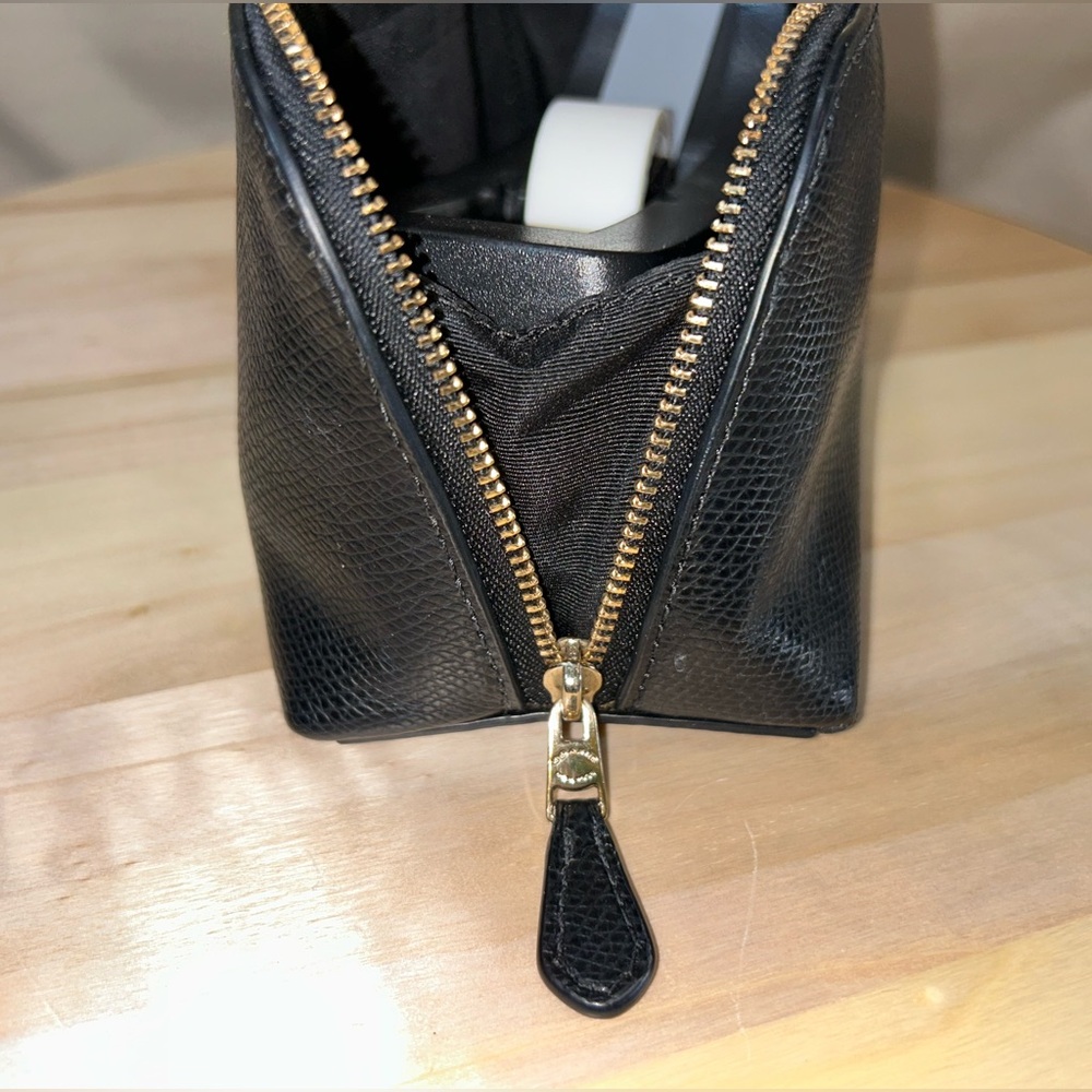 Coach Black Leather Toiletry Bag - Picture 3 of 8